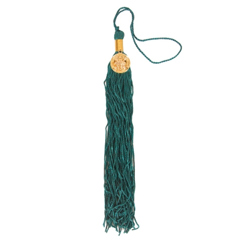 Tassel DPT Teal with Seal Charm