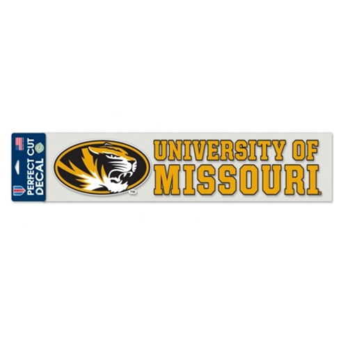 University of Missouri Oval Tiger Head Decal