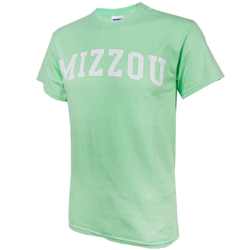 Mizzou Mint Green Crew Neck T-Shirt