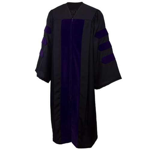 Doctoral Purple Velvet Gown