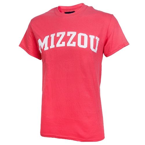 Mizzou Coral Crew Neck T-Shirt