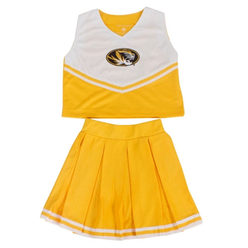 The Mizzou Store - Mizzou Kids' Gold & White 2-Piece Cheerleader Set