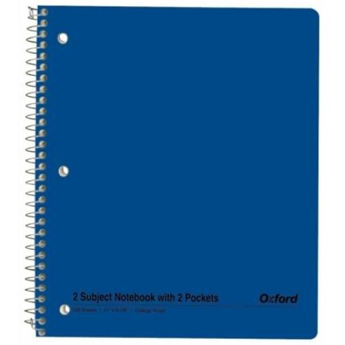 Assorted Colors 2-Subject Spiral Notebook