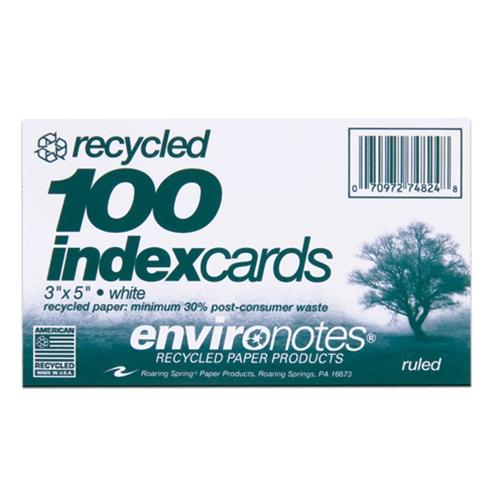 Index Cards 3" x 5" Set of 100