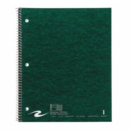 Assorted Colors 1-Subject Narrow Ruled Spiral Notebook