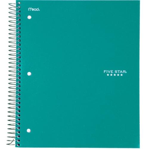 Five Star Trend Wirebound College Ruled 3 Subject Notebook
