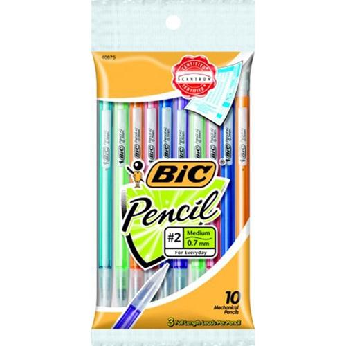 BIC Xtra Sparkle Assorted Mechanical Pencil 10-Pack
