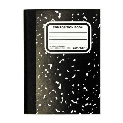 Assorted Colors Top Flight Mini-Marble Composition Book