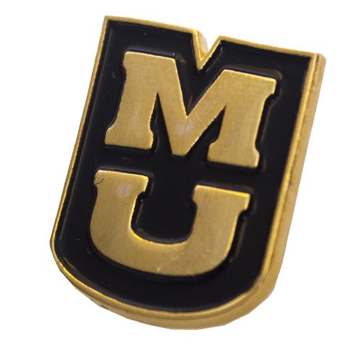 MU Black & Gold Lapel Pin