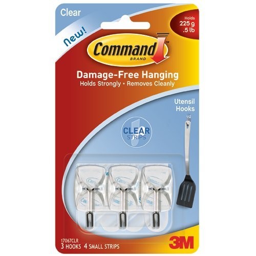 Command 3M Clear Adhesive Hooks
