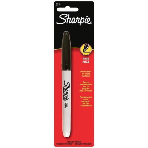 Sharpie Permanent Fine Tip Marker Black 1 ea 