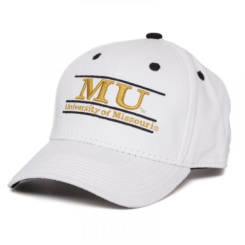 University of Missouri White Adjustable Hat