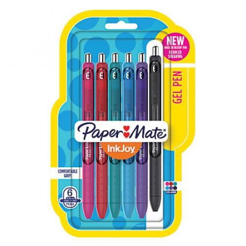 Paper Mate Retractable Gel Pens 6-Pack