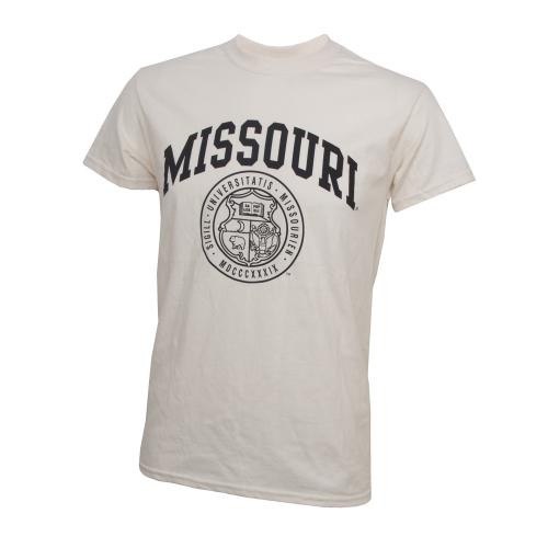 Missouri Official Seal Cream Crew Neck T-Shirt