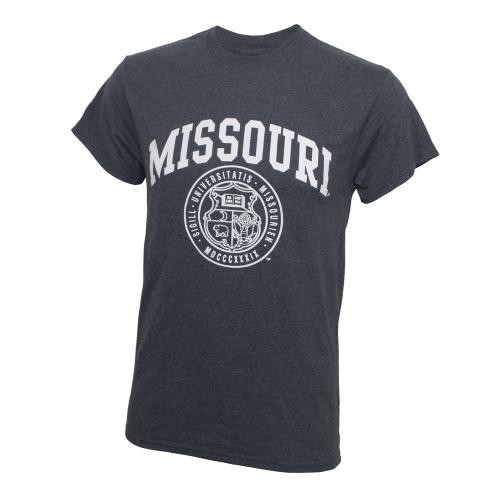 Missouri Official Seal Charcoal Crew Neck T-Shirt