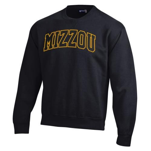 Mizzou Black Crew Neck Sweatshirt