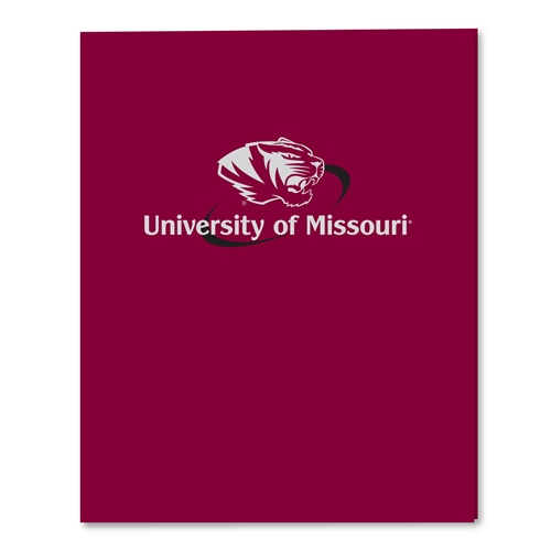 University of Missouri Tiger Head Maroon Folder