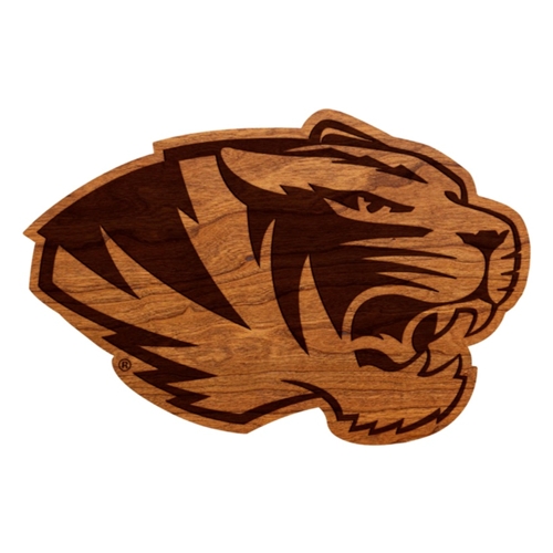 Mizzou Tiger Head Wooden Sign