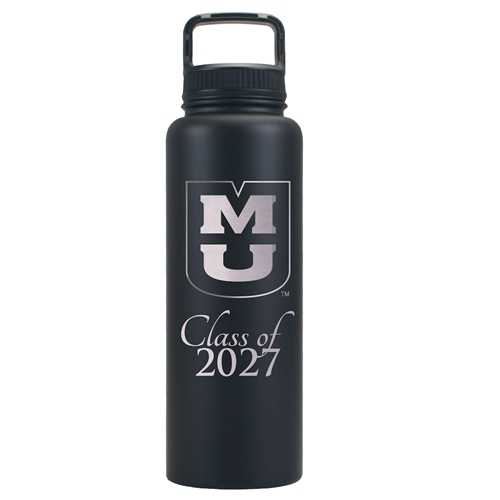 Mizzou Stacked MU Class of 2027 Black Bottle