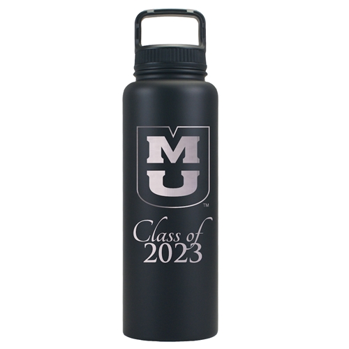 Mizzou Stacked MU Class of 2023 Black Bottle