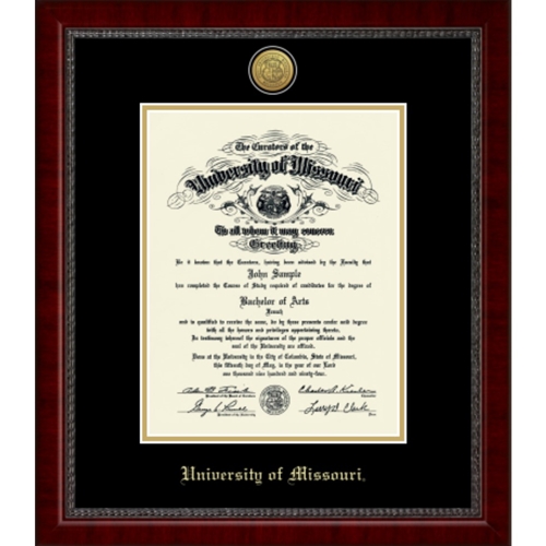 Sutton Doctoral Medallion 23K Diploma Frame