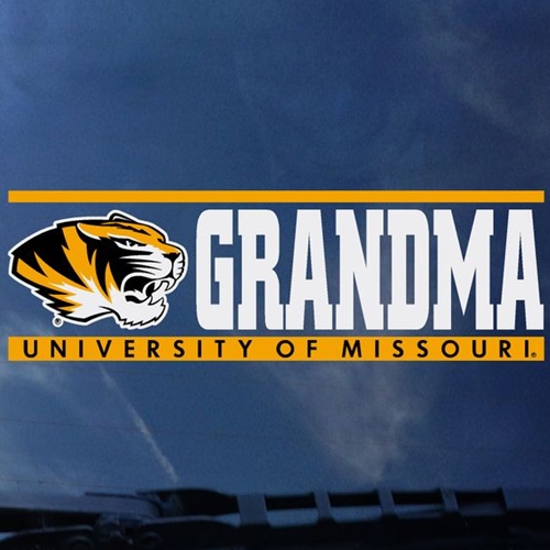 Mizzou Tiger Head University of Missouri Grandma Decal