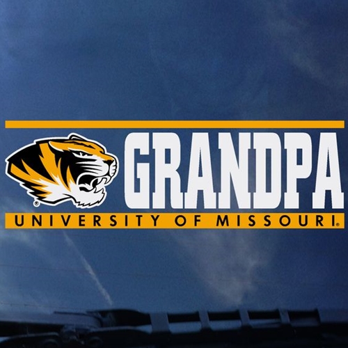 Mizzou Tiger Head University of Missouri Grandpa Decal