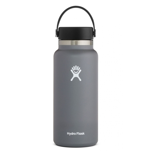 Hydro Flask® Charcoal Grey Wide Mouth Bottle 32 Ounce Grey