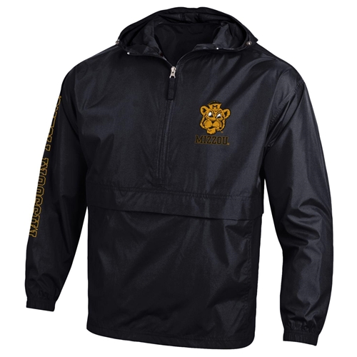 Mizzou Beanie Tiger Champion Black Packable Jacket