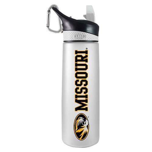 Missouri Oval Tiger Head Frosted White Bottle