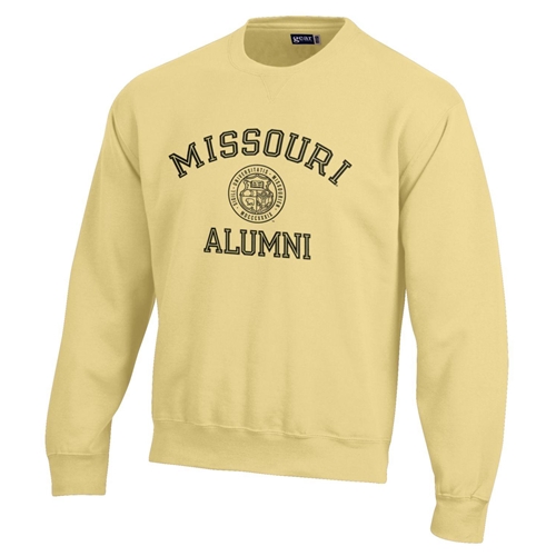 Missouri Alumni Seal Yellow Sweatshirt