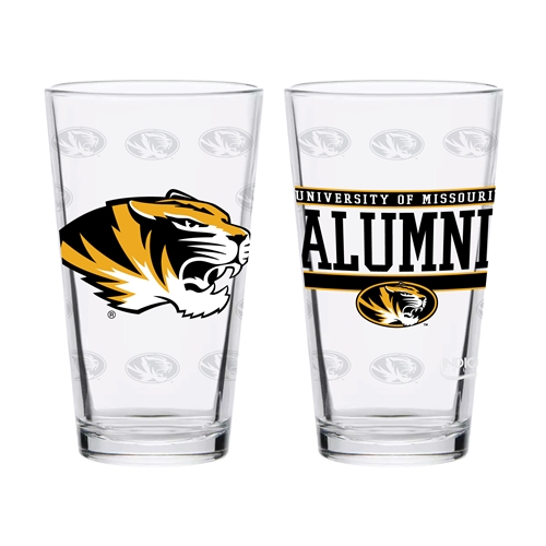 Mizzou Tiger Head Alumni University of Missouri Pint Glass