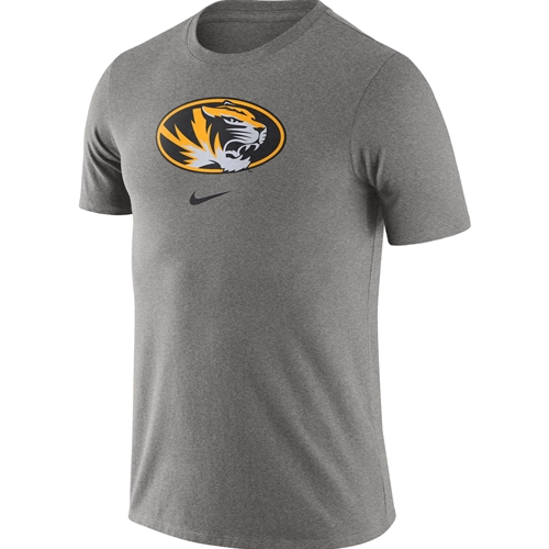 Mizzou Nike® Oval Tiger Head Grey T-Shirt