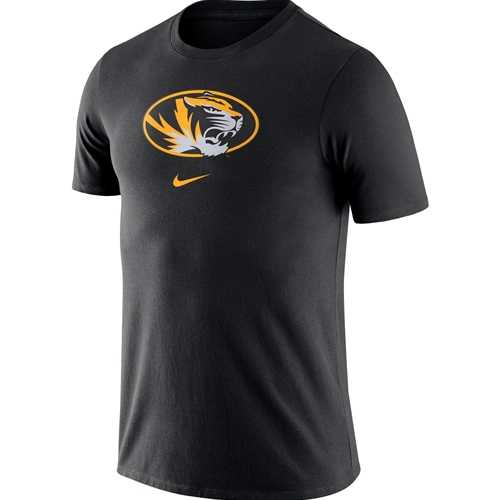 Mizzou Nike® Oval Tiger Head Black T-Shirt