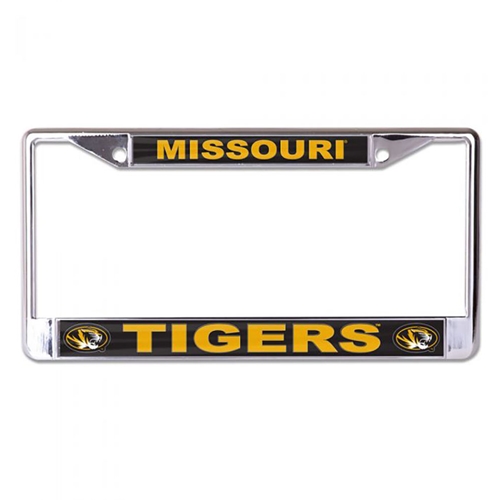 Black and Gold Missouri Tigers Chrome License Frame