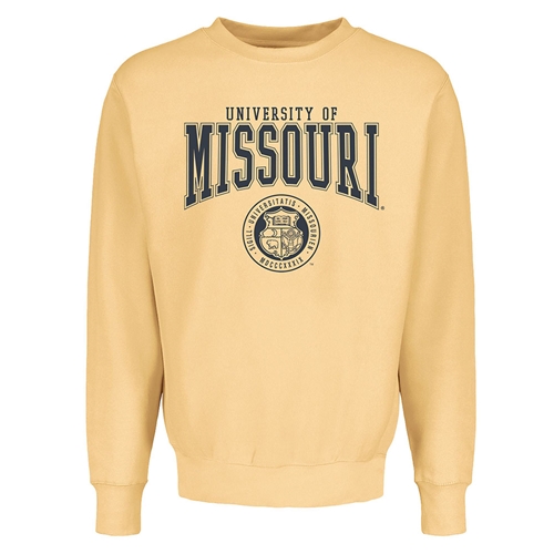 Yellow University of Missouri Sweatshirt Official Seal