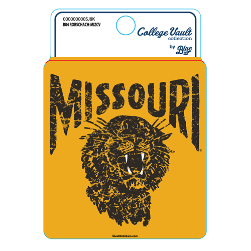 Gold Missouri Tiger Vault Sticker Decal