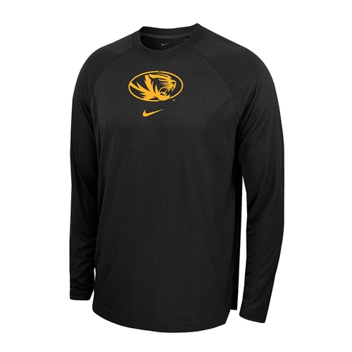 Black and Gold Mizzou Tigers Nike® Long Sleeve T-Shirt