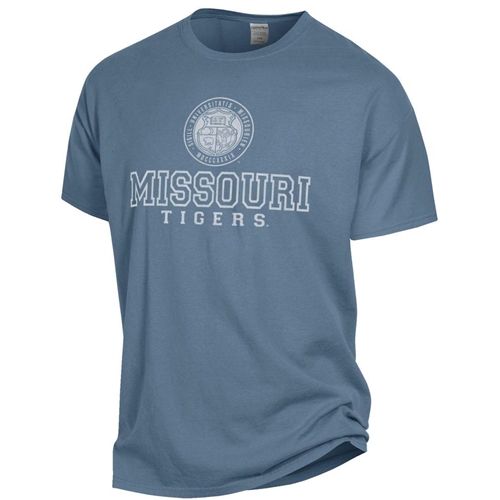 Blue Missouri Tigers Tee Official Seal