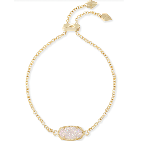 Kendra Scott® Elaina Delicate Iridescent Drusy Gold Chain Bracelet