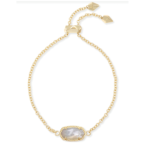 Kendra Scott® Elaina Delicate Ivory Peal Gold Chain Bracelet
