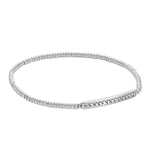 Kendra Scott® Addison Stretch Rhodium Metal Bracelet