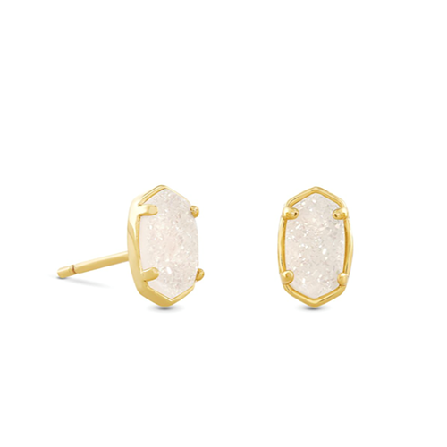 Kendra Scott® Iridescent Drusy Gold Stud Earrings