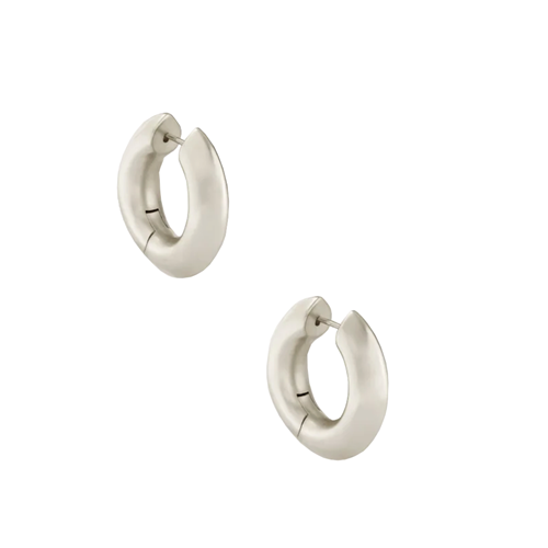 Kendra Scott® Rhodium Metal Hoop Earrings