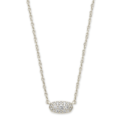 Kendra Scott® White Crystal Pendant Necklace