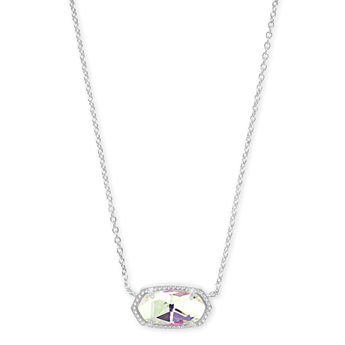 Kendra Scott® Dichroic Glass Silver Short Pendant Necklace