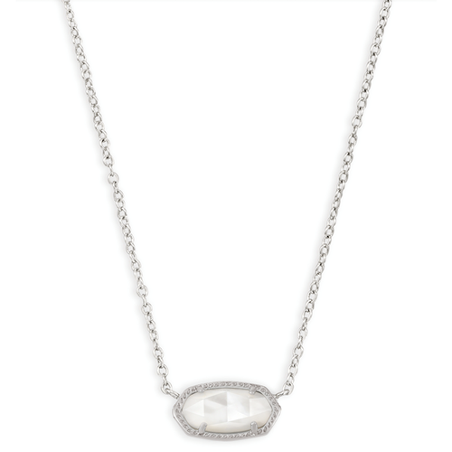 Kendra Scott® Ivory Pearl Silver Short Pedant Necklace