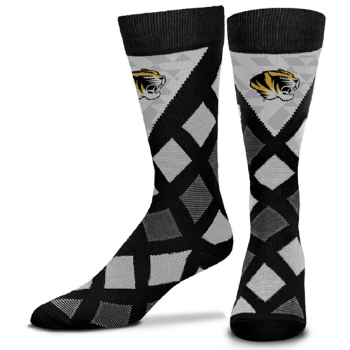 Mizzou Tigers Diamond Pattern Trouser Socks