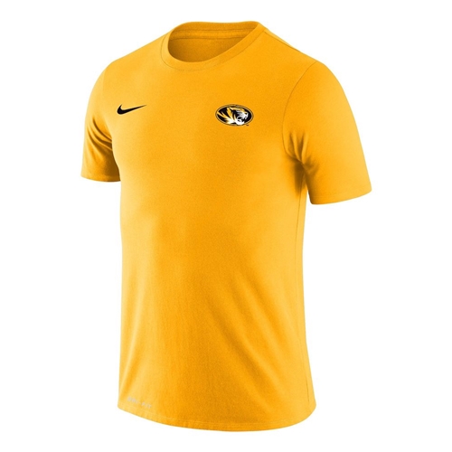 Gold Nike® Oval Tiger Head Left Chest Tee