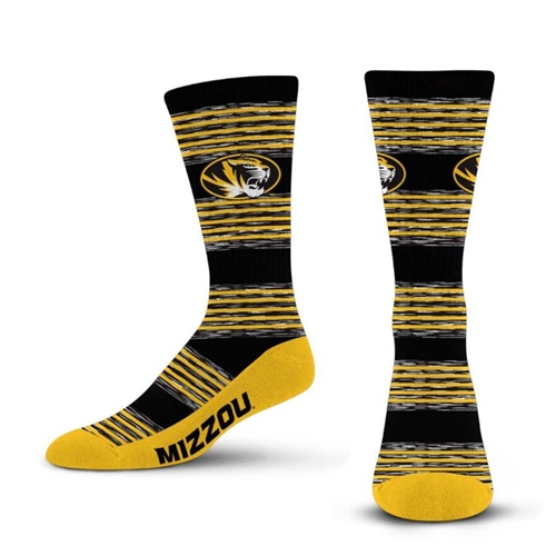 Black and Gold Multi Striped Tiger Head Socks